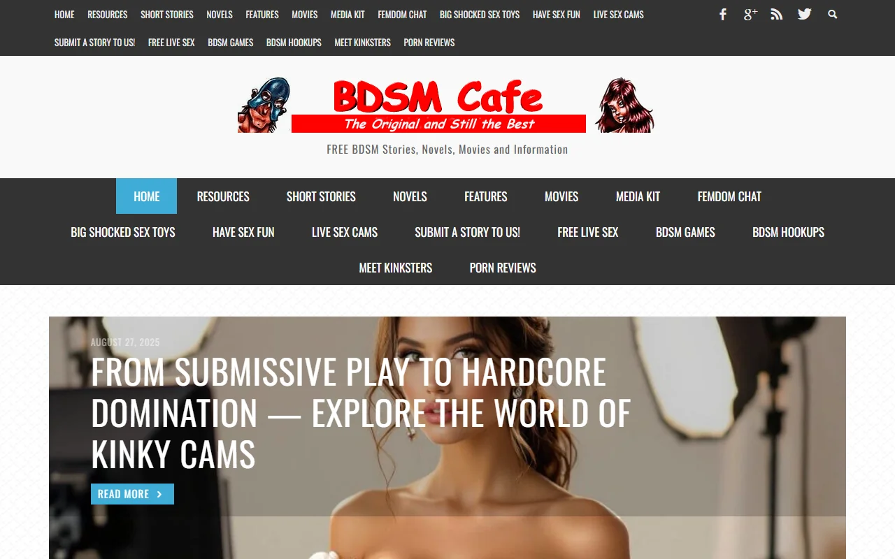 Screenshot: Bdsmcafe Screenshot of Bdsmcafe