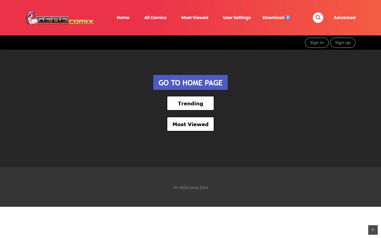 Screenshot of Nxt Comics